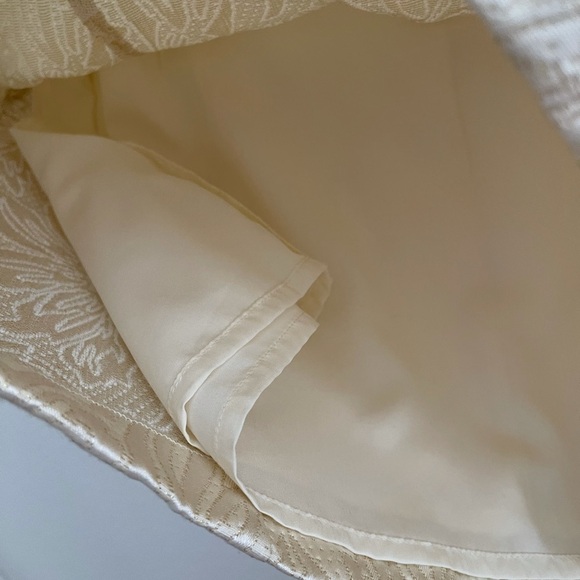 Topshop Embellished Ivory Jacquard Mini Dress size 8 - Picture 8 of 11